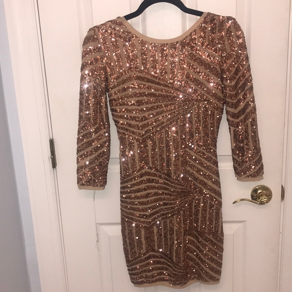 ✨Gold Sequin Party Dress✨Forever 21